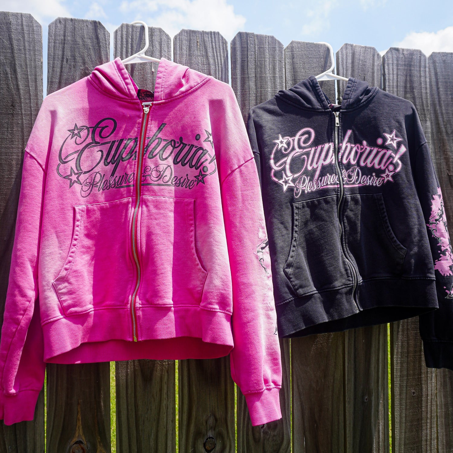“Pleasure & Desire” Zip Up - Pink
