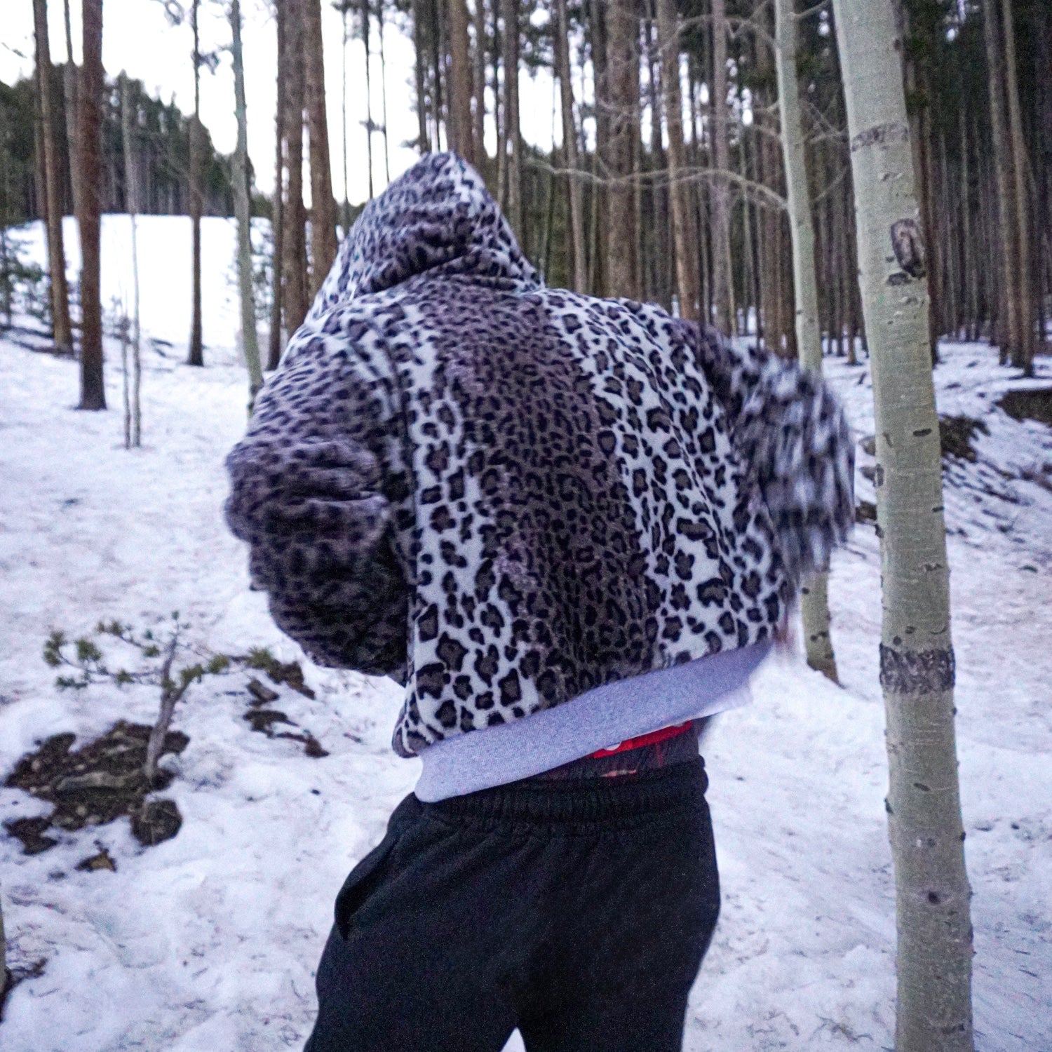 "Snow Leopard" Zip Up - Reversible