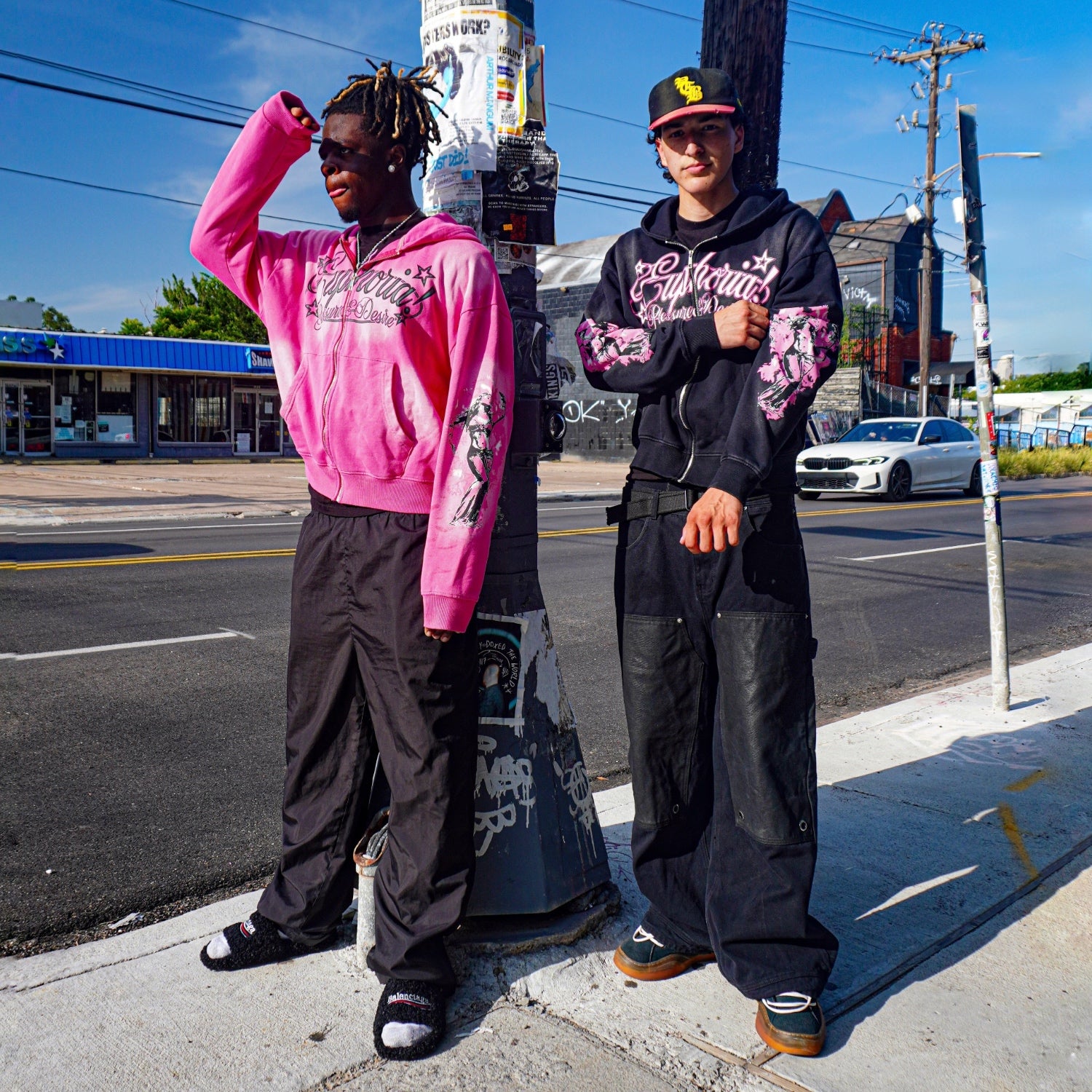 “Pleasure & Desire” Zip Up - Pink