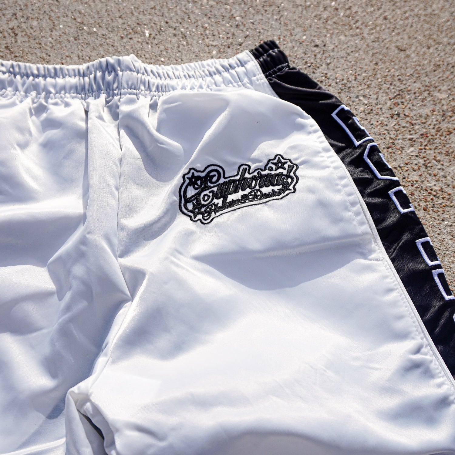 “Mesh” Summer Track Pant - White