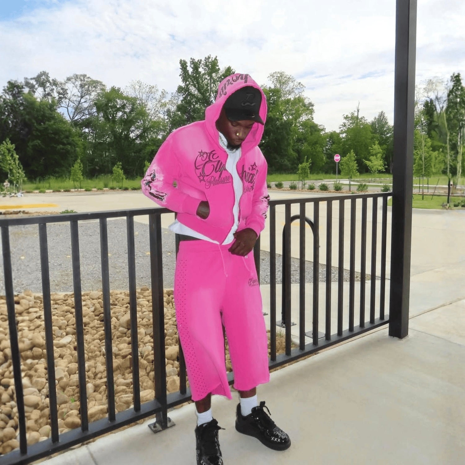 “Pleasure & Desire” Zip Up - Pink