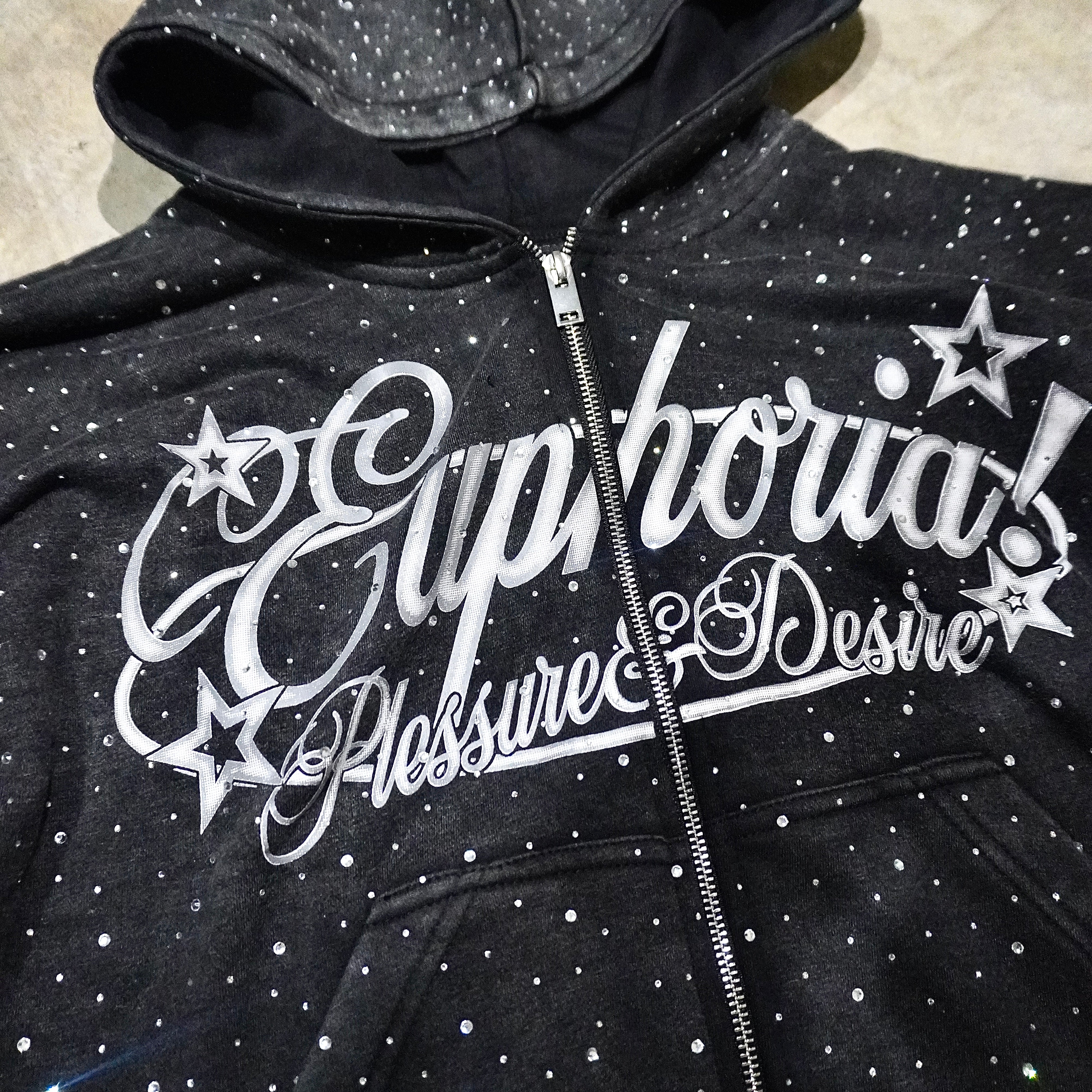 Diamond” Zip Up - Gray – Euphoria!