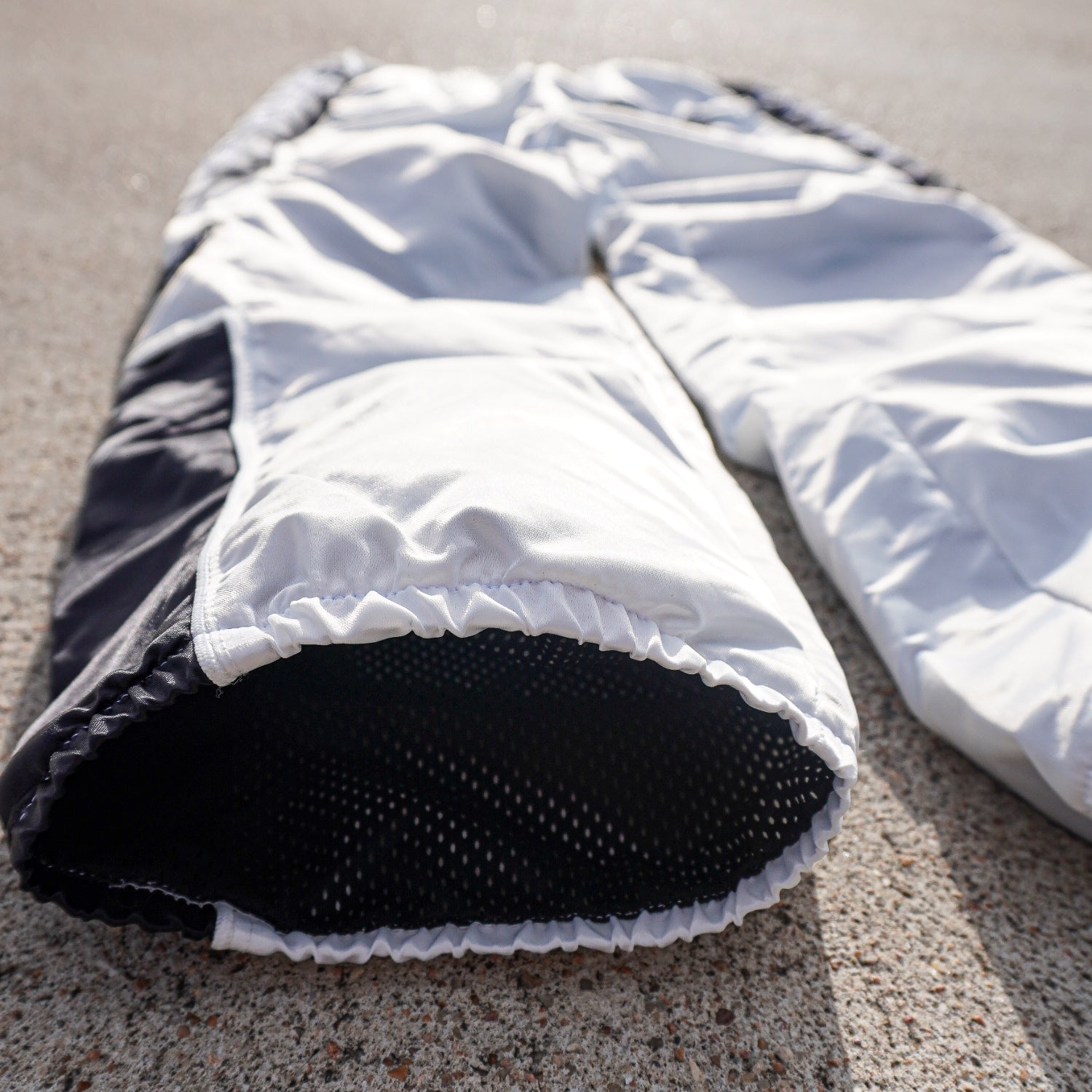 “Mesh” Summer Track Pant - White