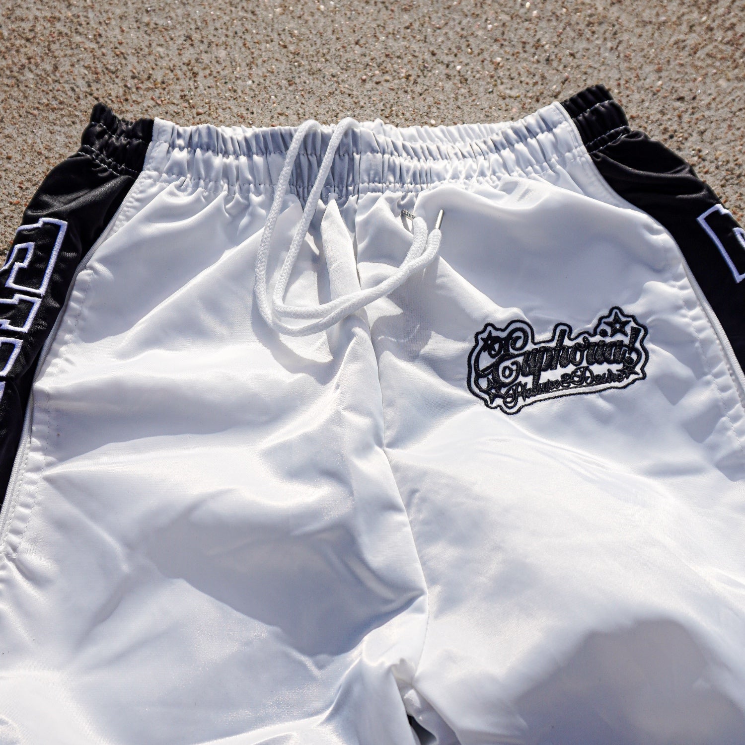 “Mesh” Summer Track Pant - White