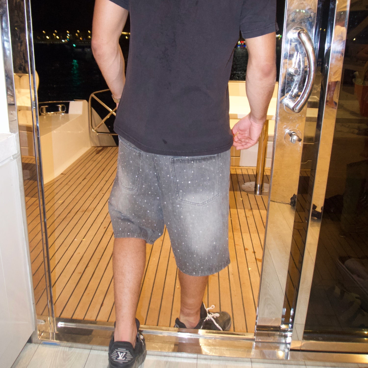 “Diamond” Jorts - Gray