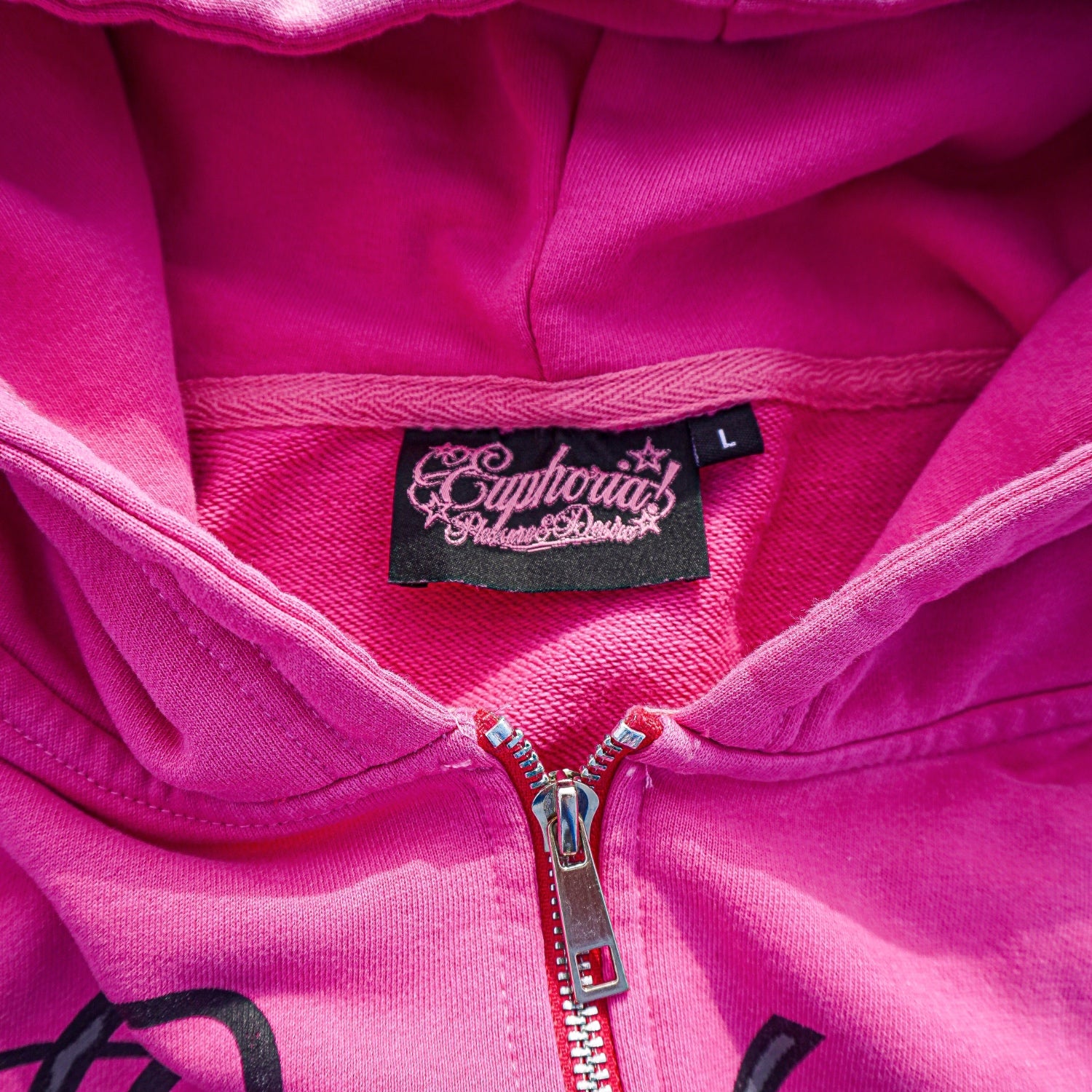 Pleasure & Desire” Zip Up - Pink – Euphoria!