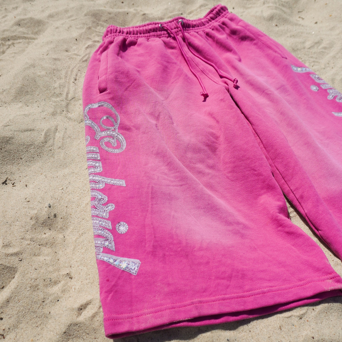 “Iced” Long Shorts - Pink