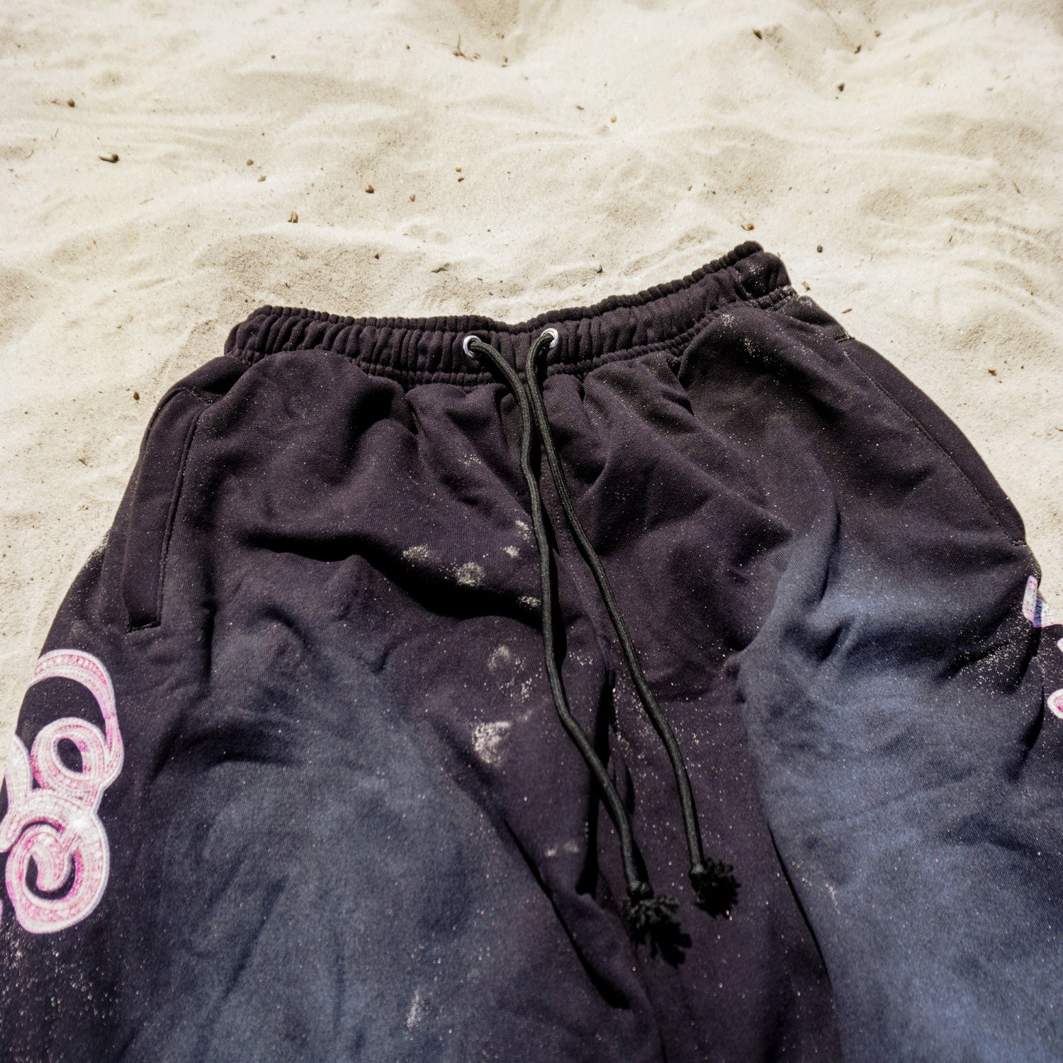 “Iced” Long Shorts - Black