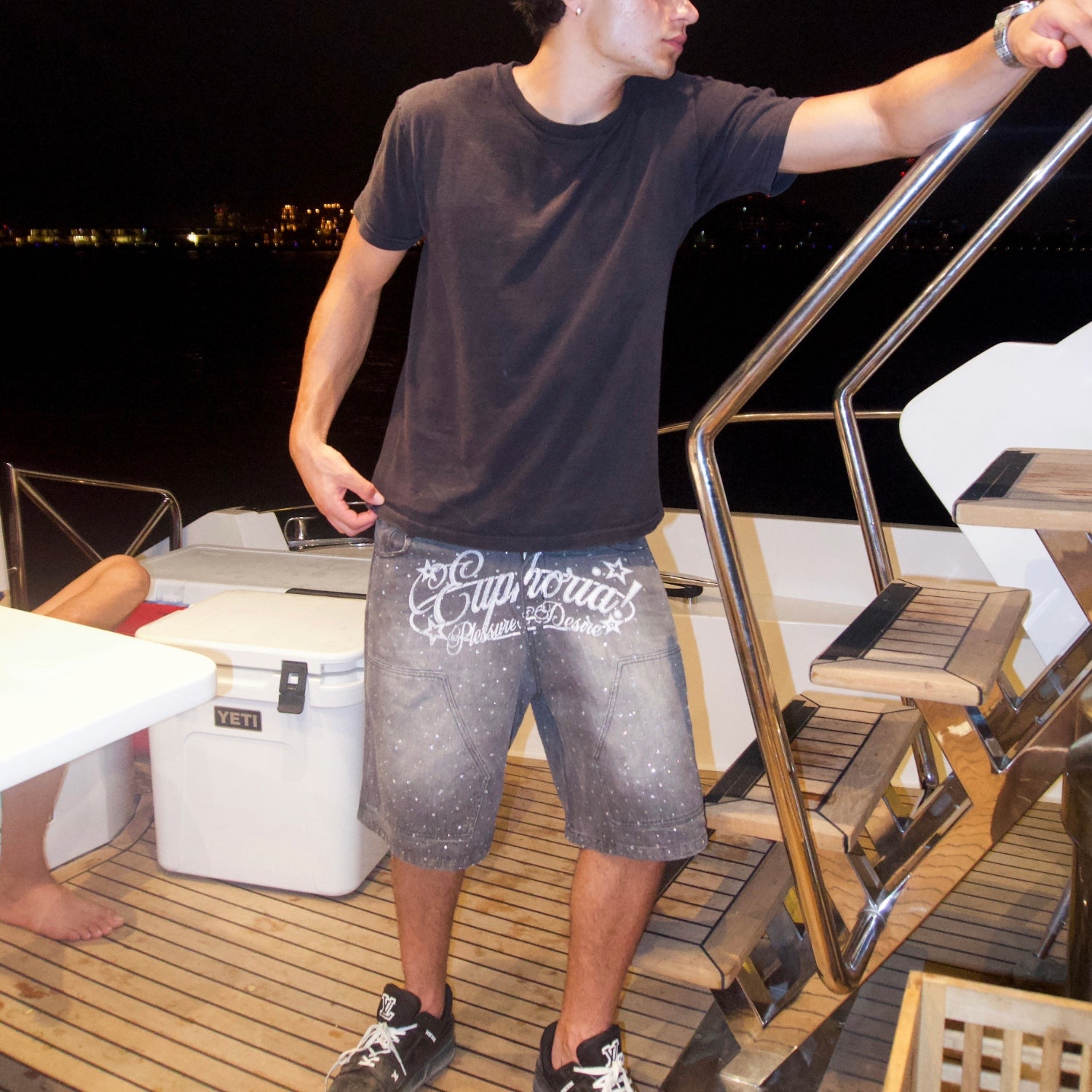 “Diamond” Jorts - Gray