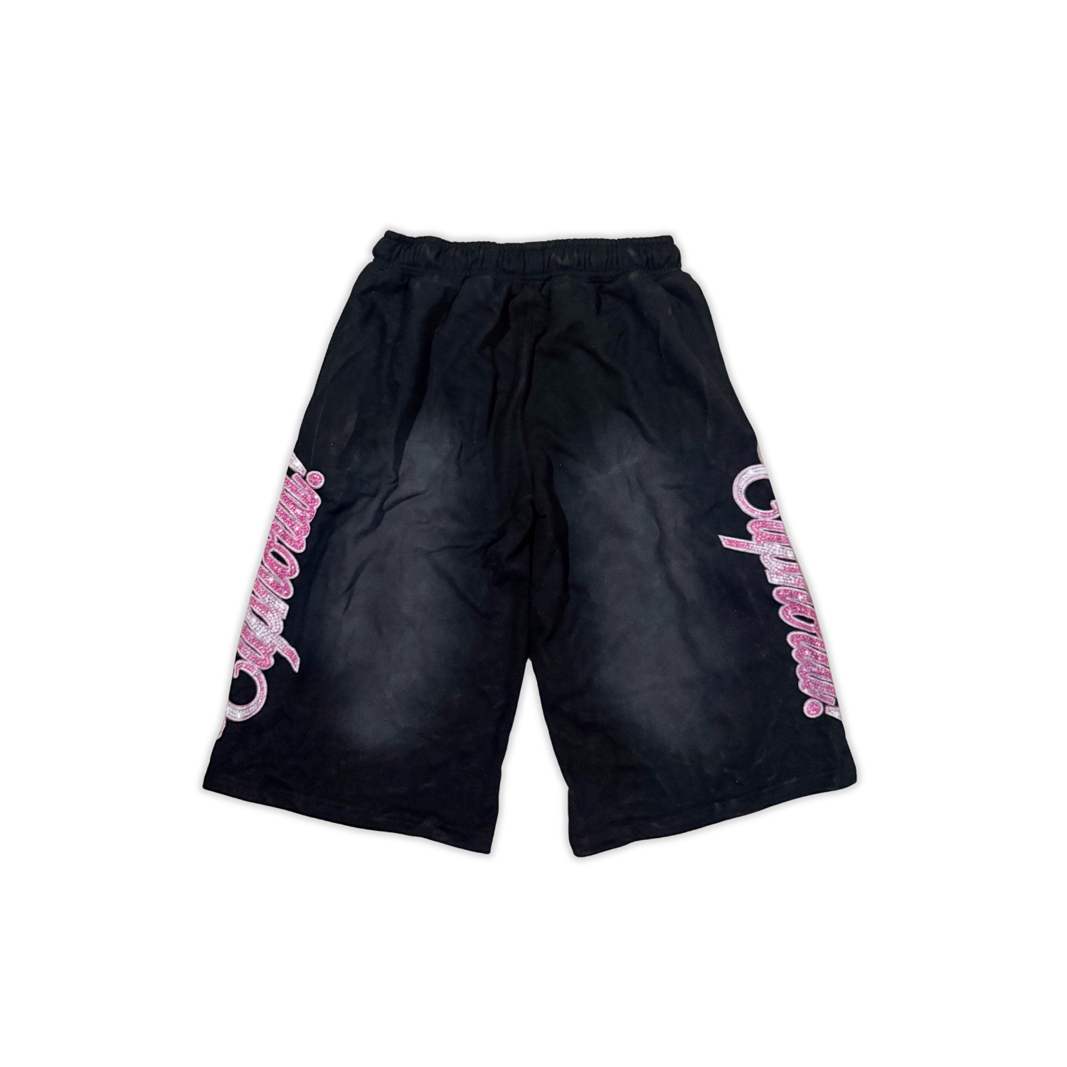 “Iced” Long Shorts - Black