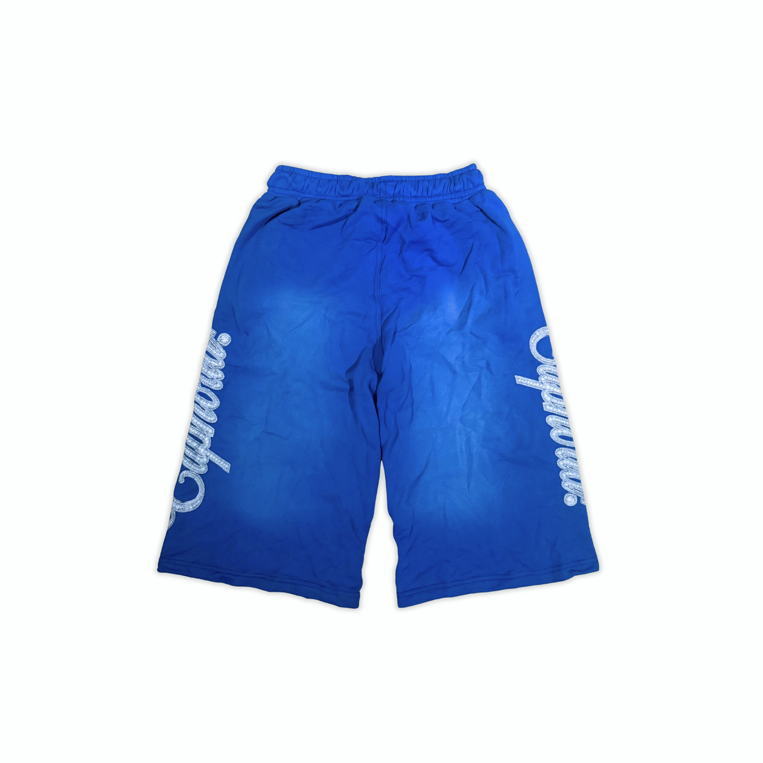 “Iced” Long Shorts - Blue