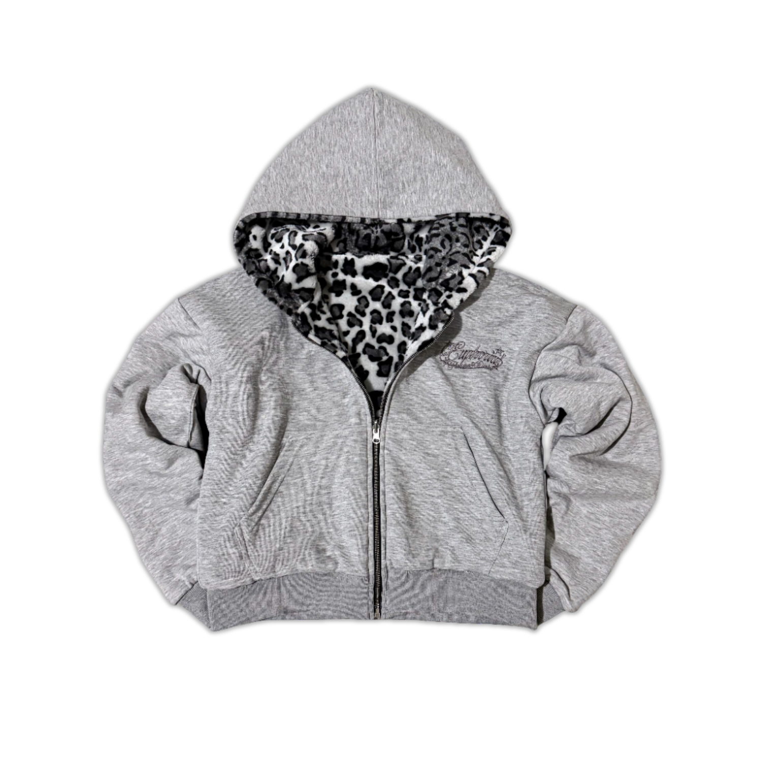 "Snow Leopard" Zip Up - Reversible